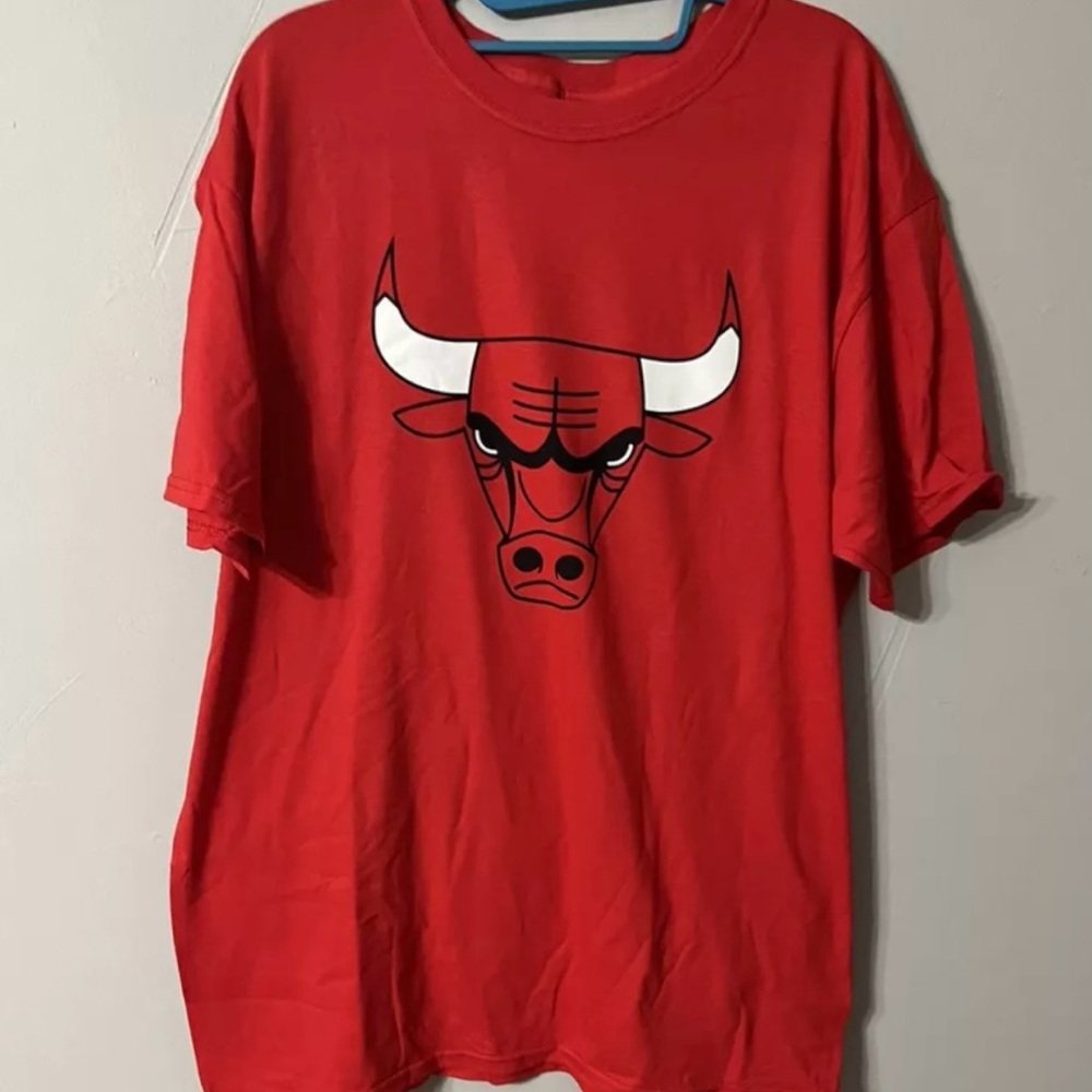 NWOT Chicago Bulls Red T-shirt L Fruit of the Loom HD
Cotton